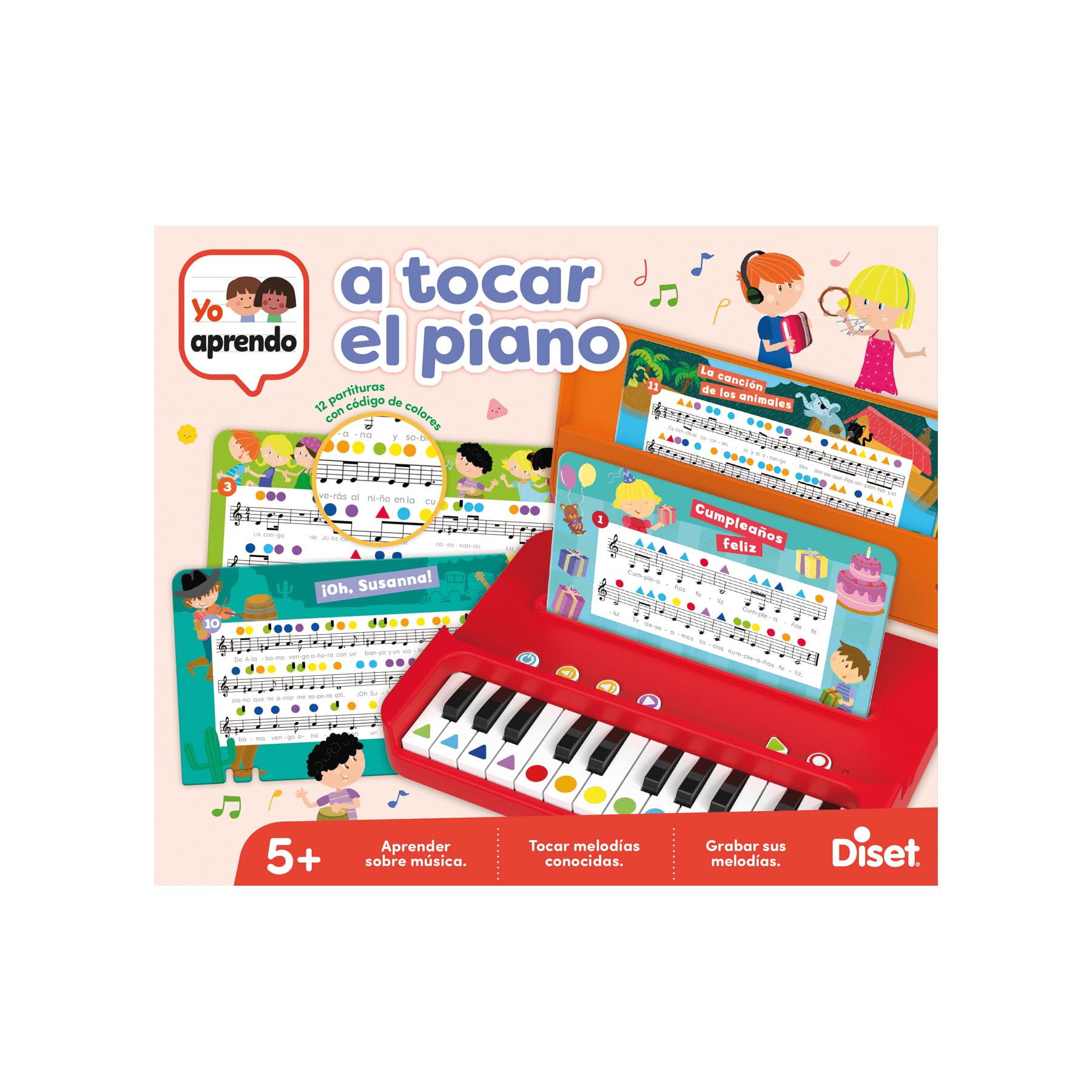 Diset - Yo aprendo a Tocar el Piano, Juego Educativo a Partir de 5 años