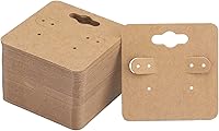 Vista 6 de joycraft 200 tarjetas para aretes, tarjetas de papel blanco de 2 pulgadas, etiquetas de papel en blanco con 6 agujeros, etiquetas de embalaje