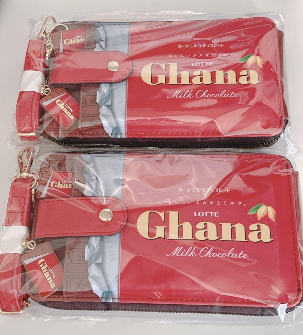 ぶるー様専用！ロッテ ガーナ スマホ ショルダー ポーチ ミルク 赤色 ぶるー様専用！ロッテ ガーナ スマホ ショルダー ポーチ ミルク 赤色の