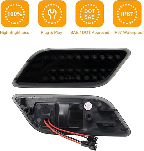 Miniatura 4 de Luces LED de posición laterales compatibles con Clase E W207 C207 A207 E350 E550 Coupé Convertible 2010-2013, lámparas de marcador de guardabarros