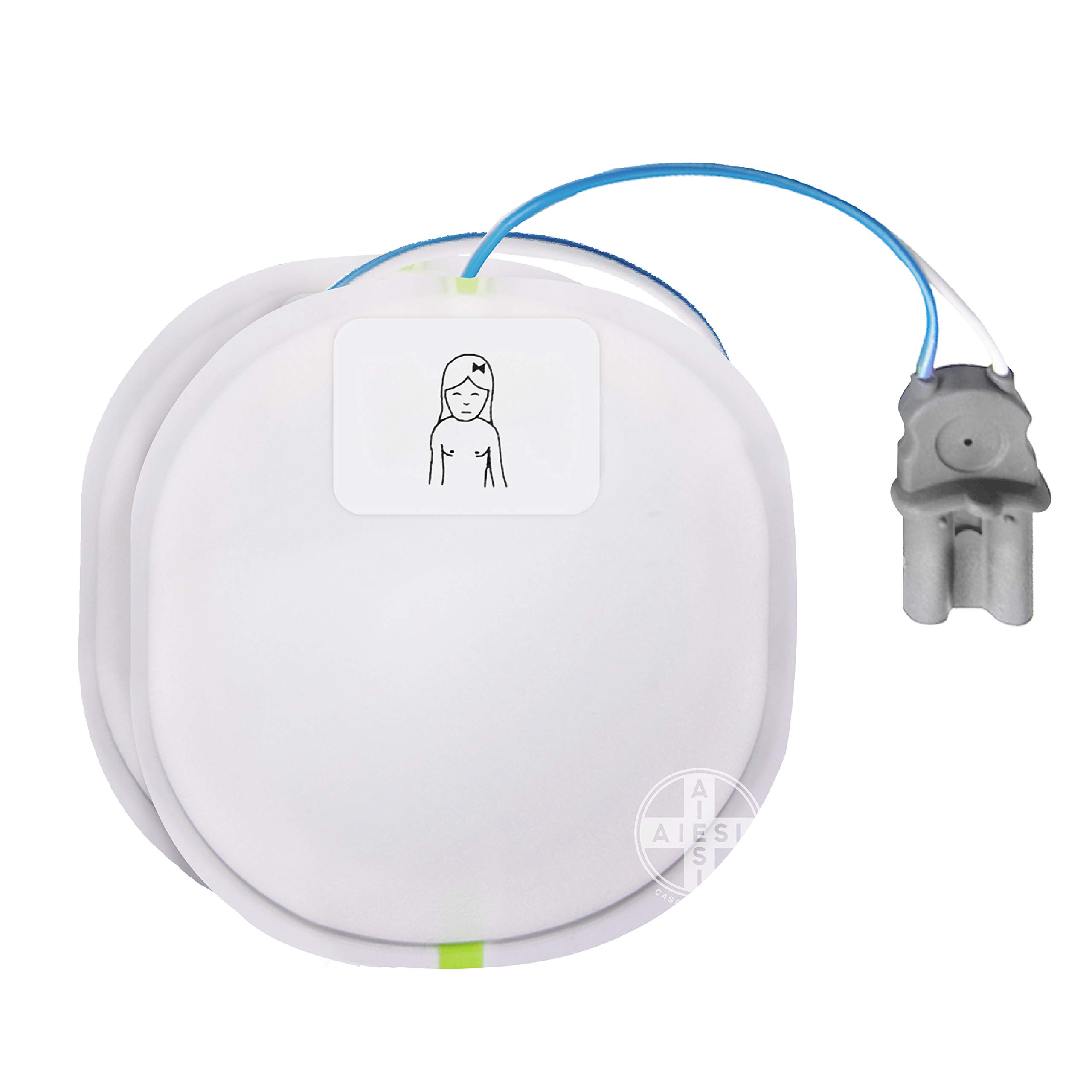 AMI Italia - Placas originales de repuesto para desfibrilador Saver One y Saver One D, par para niños, pediátricas, electrodos