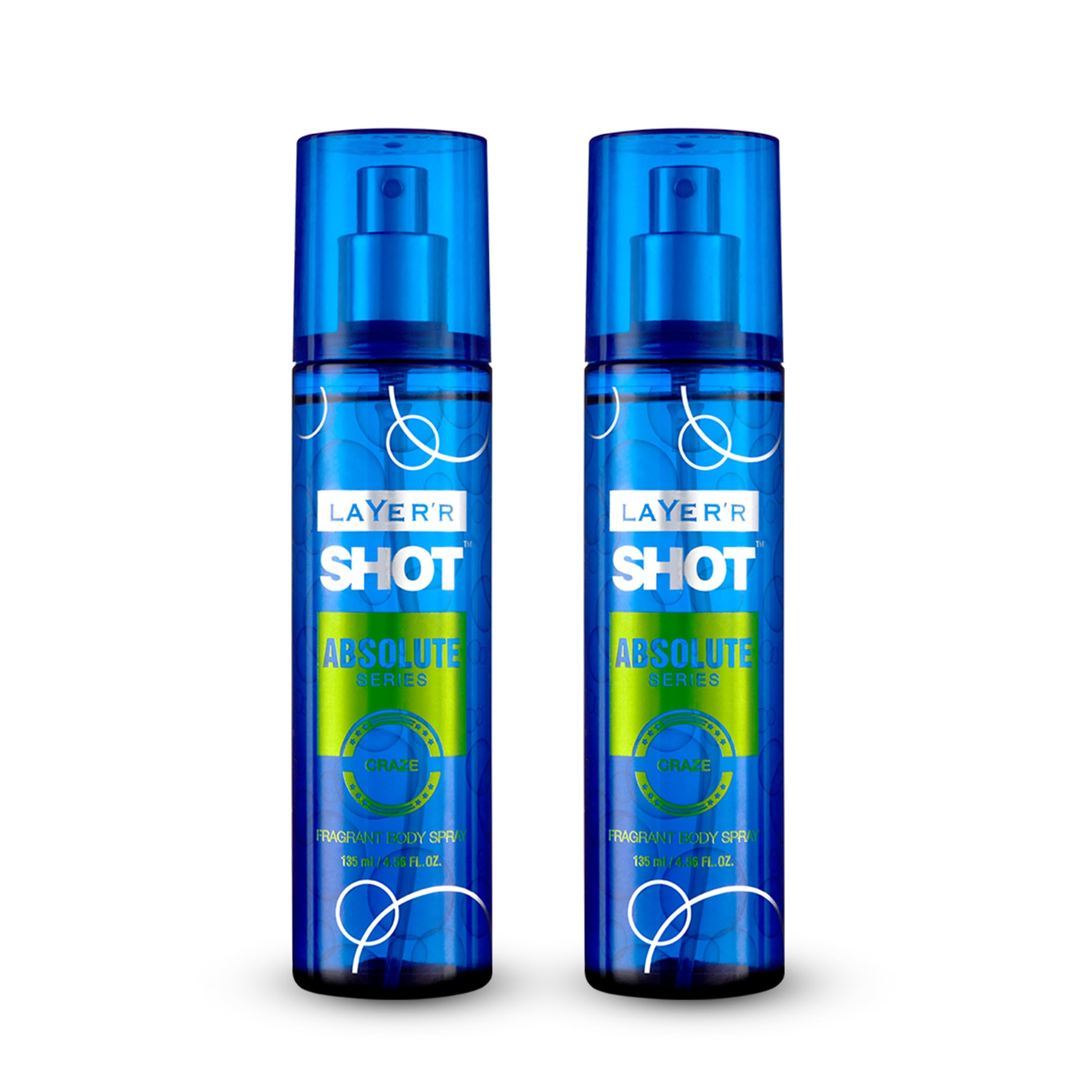 Layer'r Shot Absolute Series Craze Perfume For Men - 2 x135ml Each | Pure Long Lasting Premium Fragrance With Spicy & Woody Scent | Perfect For Every Occasion | Ideal For Men-picture-58