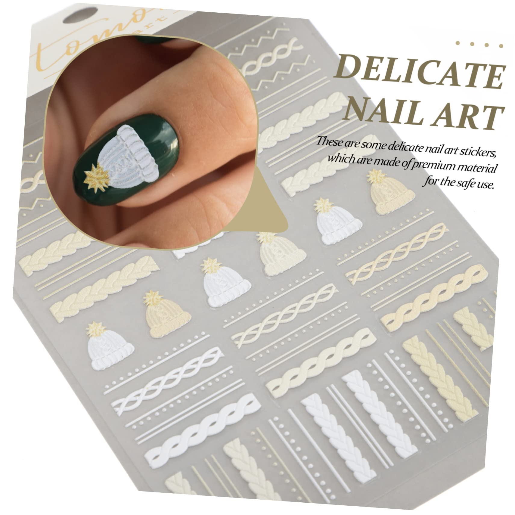12 Set Di Adesivi Per Unghie A Forma Di Fiocco Di Neve Per Ragazze A Tema Natalizio Decalcomanie Decorative Per Manicure