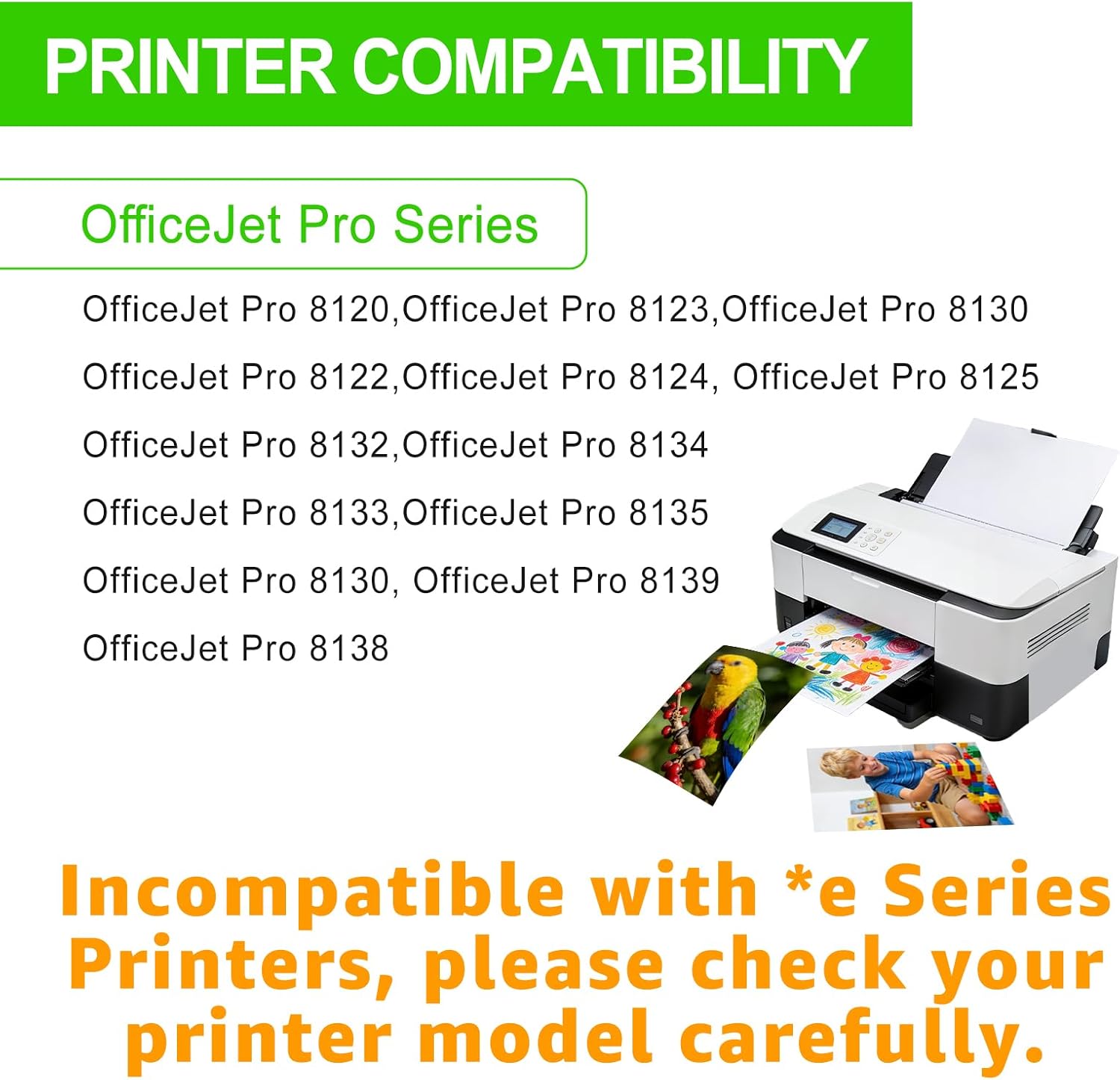 923e 923XL Ink Cartridges Combo Pack Replacement for HP 923e 923XL【with Chip】 Work with OfficeJet Pro 8120 8123 8130 8133 8135 8139 8138 8122 8124 8125 8132 8134 (Incompatible with *e Printers)