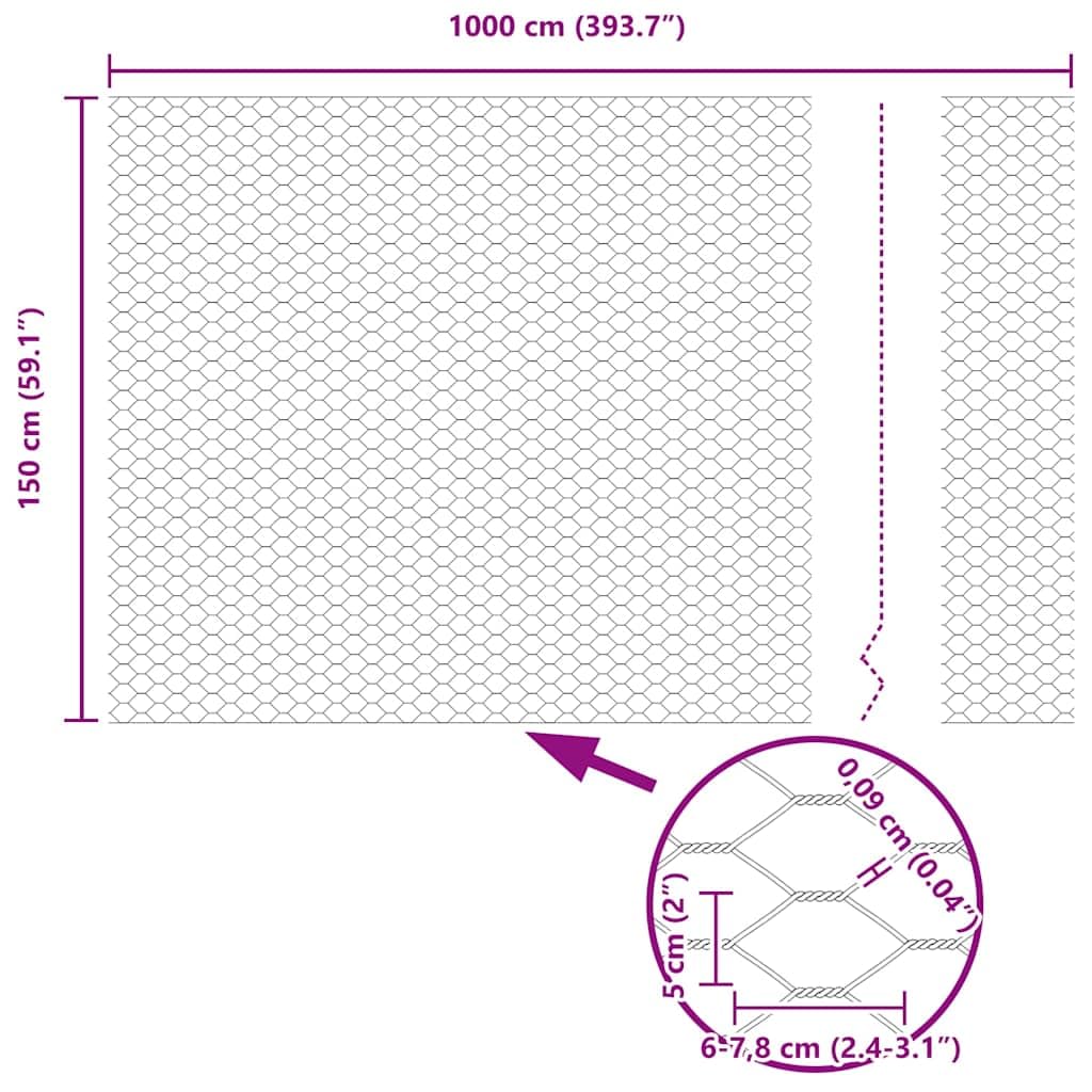 Zaunpfosten Grau aus Stahl und PVC 1000 x 3,2 x 150 cm, 14 Stück Set für Garten, Sichtschutz, Einzäunung, wetterfest, korrosionsbeständig, Montagebausatz für Terrasse und Vorgarten