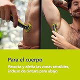 Philips OneBlade Hybrid 360 Blade Technology Electric Shaver for Face & Body, Beard Trimmer/Groomer with 3 x 360 Blade, 3 x Stubble Comb (1,3,5mm) & 1x Body Kit, Model QP2824/31 - 4