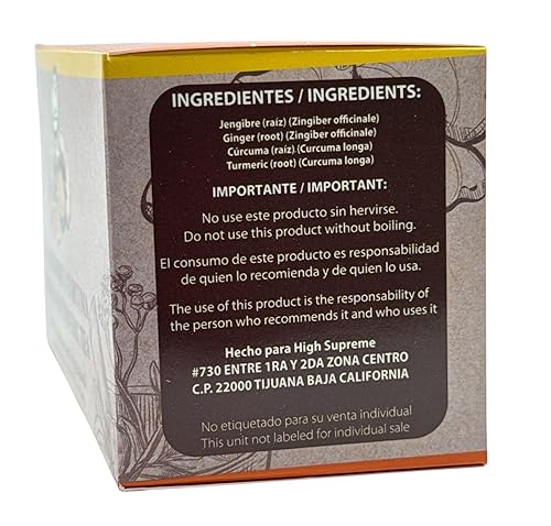 Miniatura 3 de Jengibre & Cúrcuma Te (té de jengibre y cúrcuma) - 100% natural, vegano | 25 bolsas de té