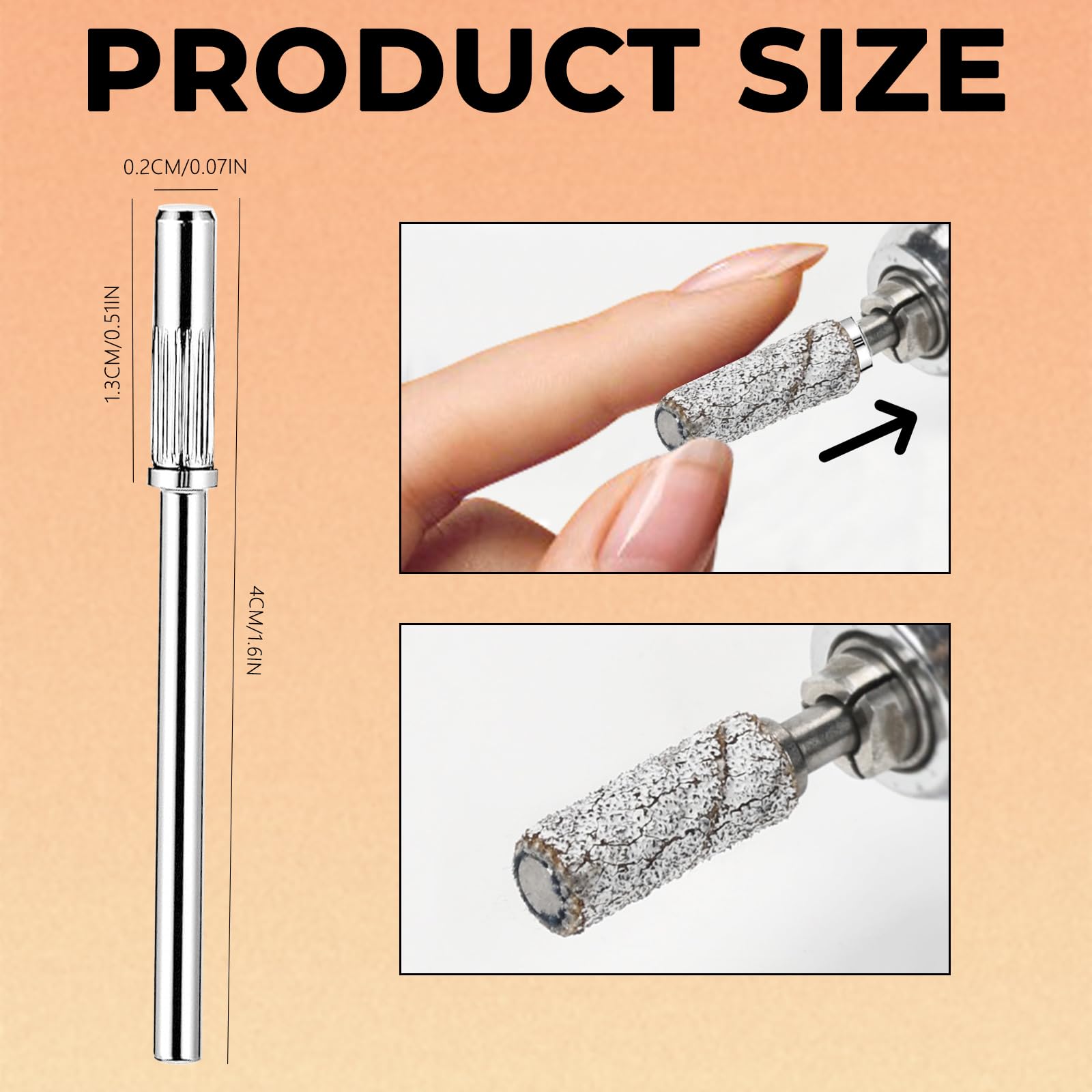 40 punte per trapano a mandrino piccolo, 3,1 mm, mini nastro abrasivo per trapani elettrici, limatrici, accessori per manicure (40)