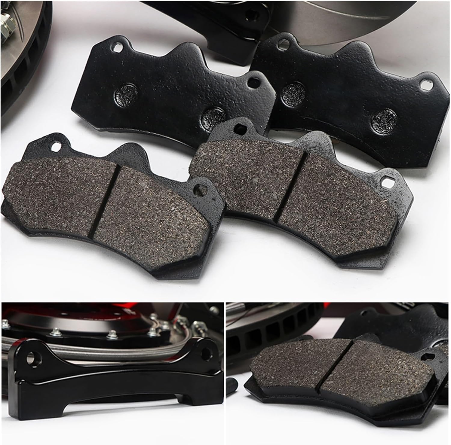 Brake Caliper Brake Brake Kit Front Wheel 18 Inches 6 Pot Brake Caliper with 355mm Disc Fit for Golf Mk4 Car Calipers(Red Brake kit)