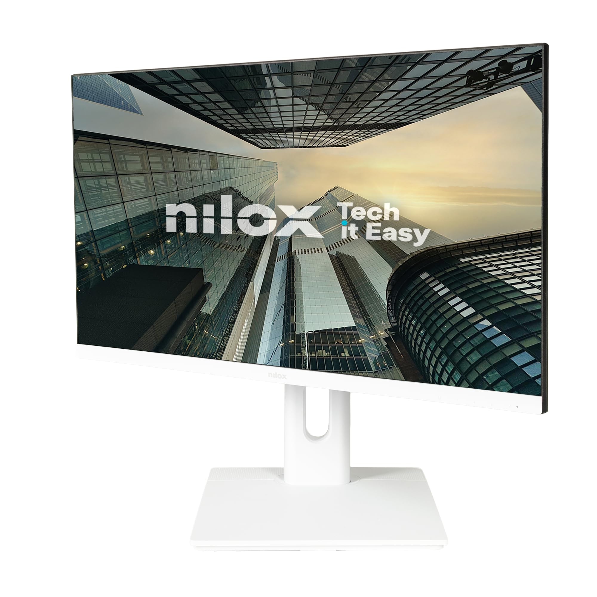 Nilox NXM24REGWEB01W 23.8" LED IPS FullHD 75Hz Altavoces Altura Ajustable Webcam