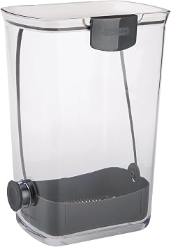 ProKeeper Herb Keeper with Removable Silicone Drain Plug, BPA-Free Plastic | Stores 1 to 3 Bunches Of Herbs Or Keeps Asparagus Hydrated, Removable Basket for Easy Access and Drainage, Dishwasher Safe