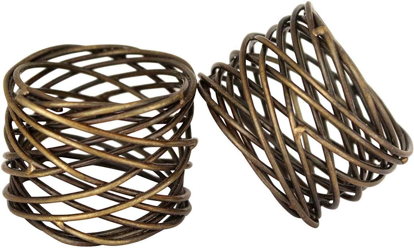 Flash Deals - 40% OFF Jovial International Antique Mesh Napkin Rings Set of 12,Beautifully Designed for Giving Antique Touch to Your Table Decoration, Weddings Dinner Parties or Every Day Use (Antique,Set of 12) Best Deal Product Jovial International Antique Mesh Napkin Rings Set of 12,Beautifully Designed for Giving Antique Touch to Your Table Decoration, Weddings Dinner Parties or Every Day Use (Antique,Set of 12)