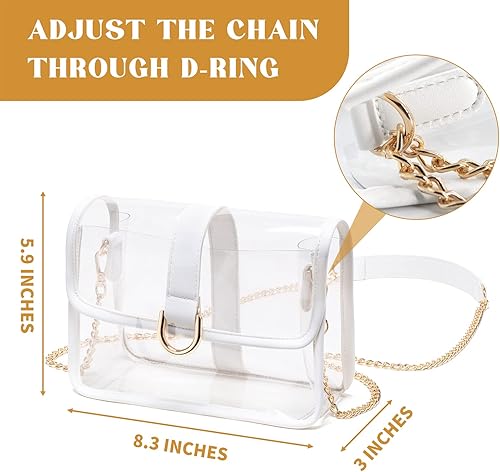 Miniatura 2 de Vorspack Bolso transparente  Bolsa transparente aprobada para estadios para mujeres, para deportes de conciertos