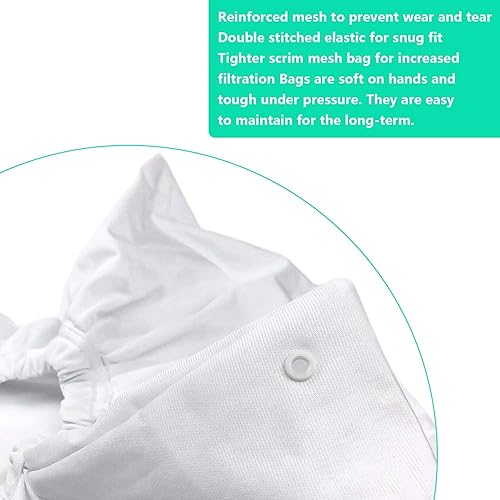 Miniatura 5 de Pokin Bolsa de filtro fino de repuesto para limpiador de piscinas compatible con bolsa de filtro Aquabot A8111PK 8111 8101