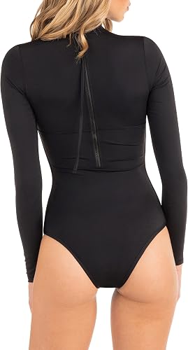 Hurley Oao Solid Zip Back Surf Suit Swimsuit (HDO1108) Black Au...