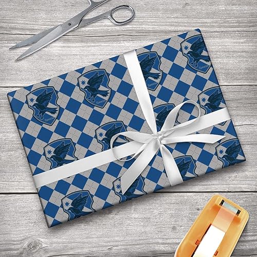 Miniatura 6 de GRAPHICS & MORE Harry Potter Ravenclaw Plaid Sigil - Rollos de papel de regalo