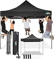 Vista 20 de COBIZI - Carpa emergente plegable de 10x20 pies con 6 paredes laterales, carpa resistente UPF 50+ para todas las estaciones, resistente al viento