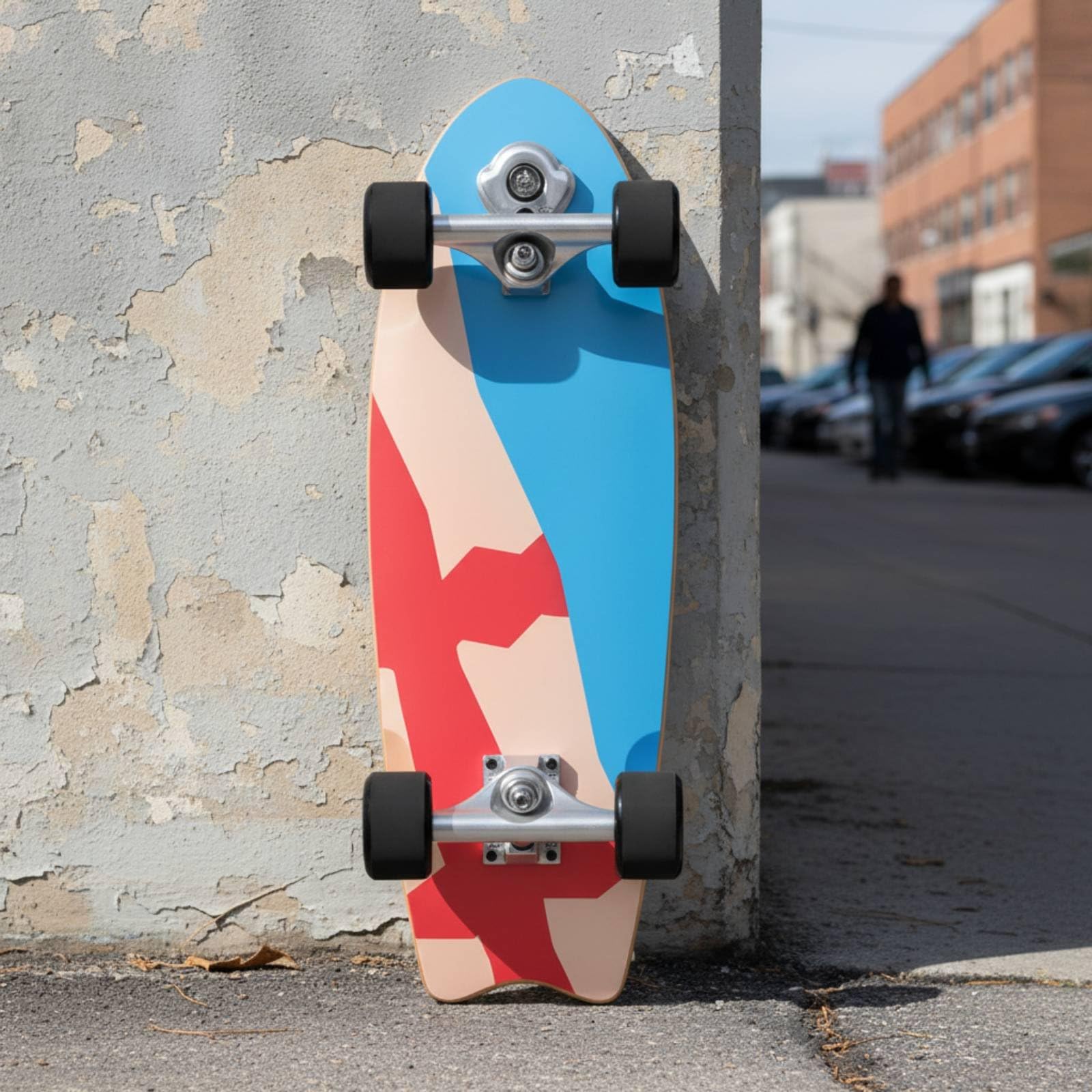 F Fityle Soporte para Skateboard Eje de Surf Carving Camión de Longboard Estructura de Aluminio con Muelle de Dirección y Bujes PU SHR 95A Adecuado para