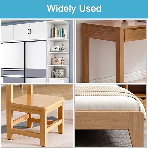 Miniatura 6 de 8 soportes de marco de metal plano en forma de L de 1.65 x 1.65 pulgadas, soporte de esquina de ángulo recto de 90 grados, placa de reparación de