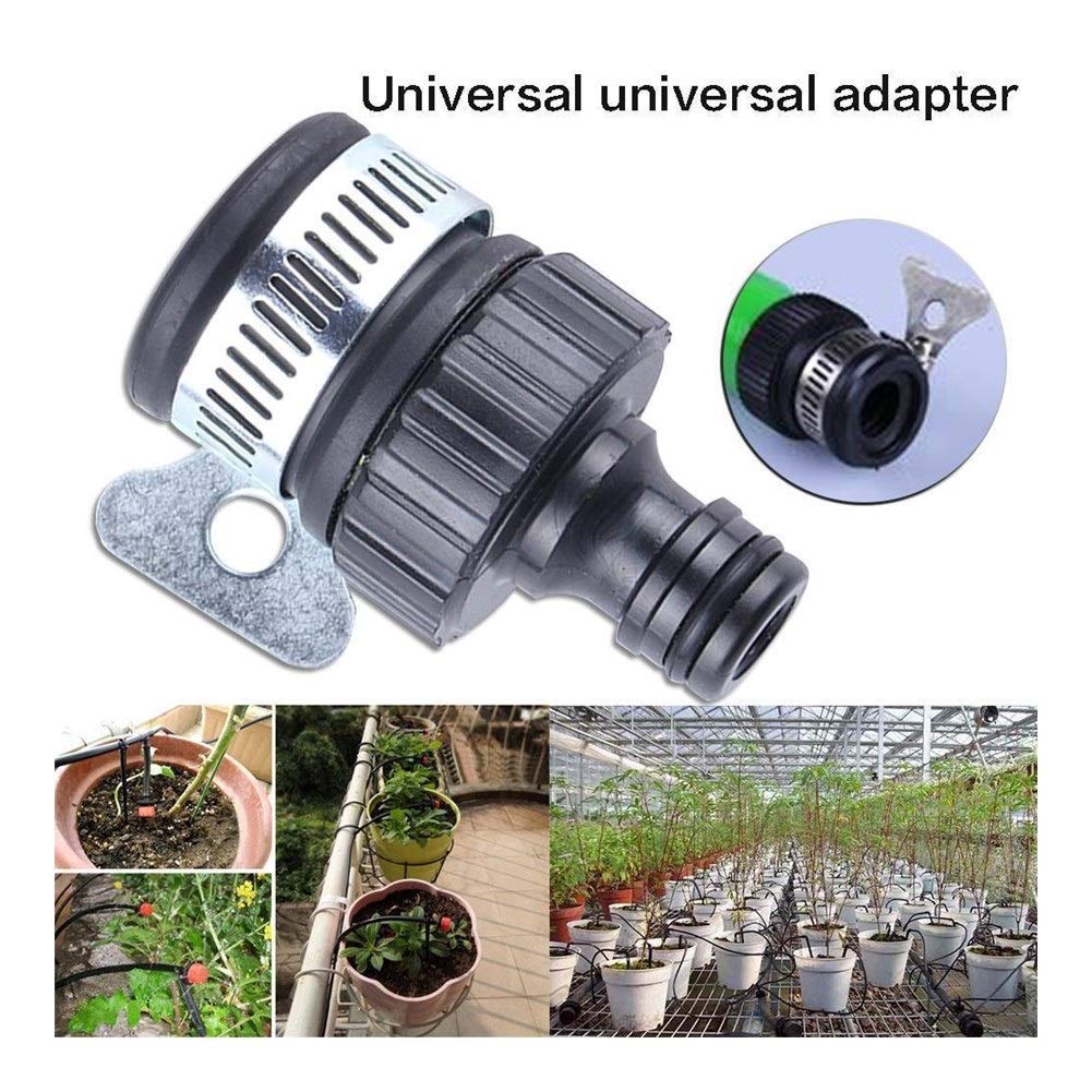 Gartenschlauchadapter Wasserleitungsverbinder für die Gartenbewässerung Multifunktions-Universal-Gartenschlauch-Rohrhahnanschluss Tippen Sie auf Wasserhahnadapter O-Ring Zubehör für den Wasse