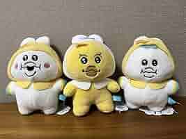 んぽちゃむ　ぬいぐるみポンチョ　3点セット んぽちゃむ ぬいぐるみポンチョ 3種セット - メルカリ