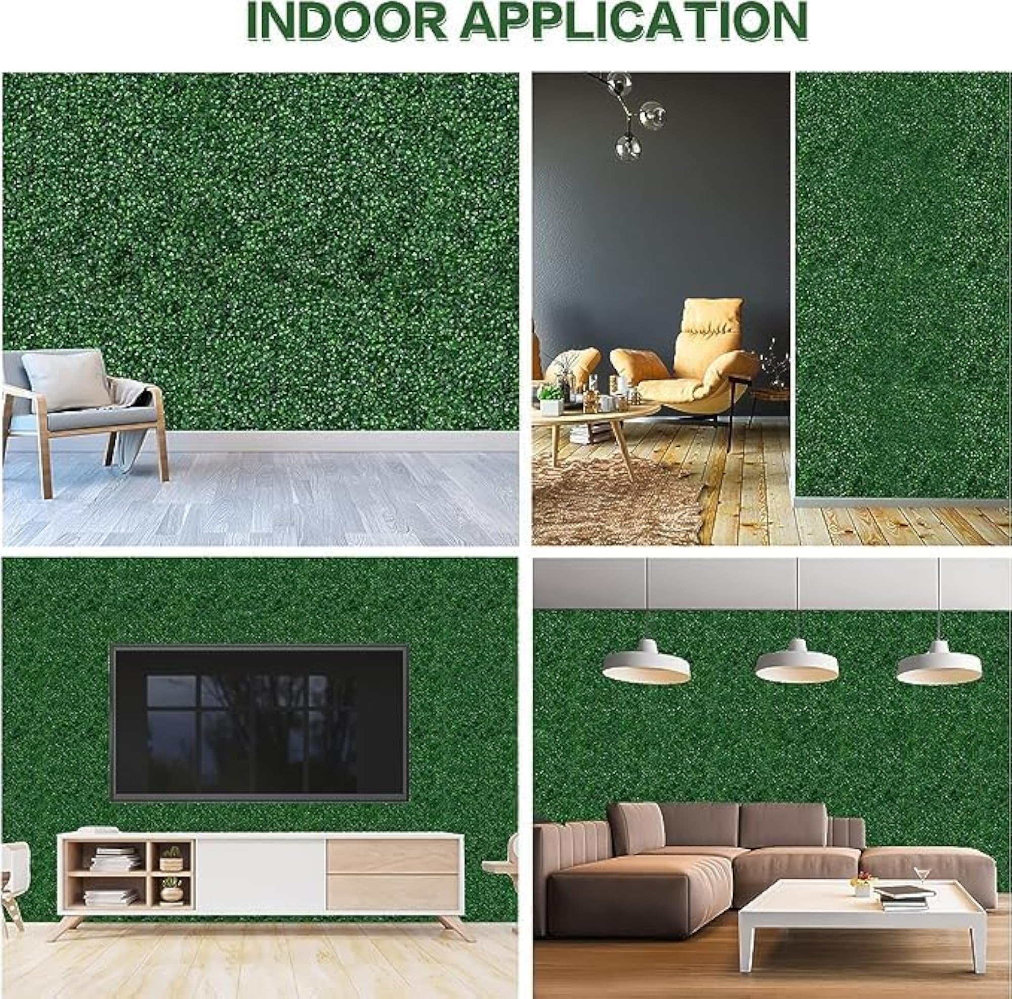 Artificial Grass Wall Panels for Indoor Outdoor Decoration