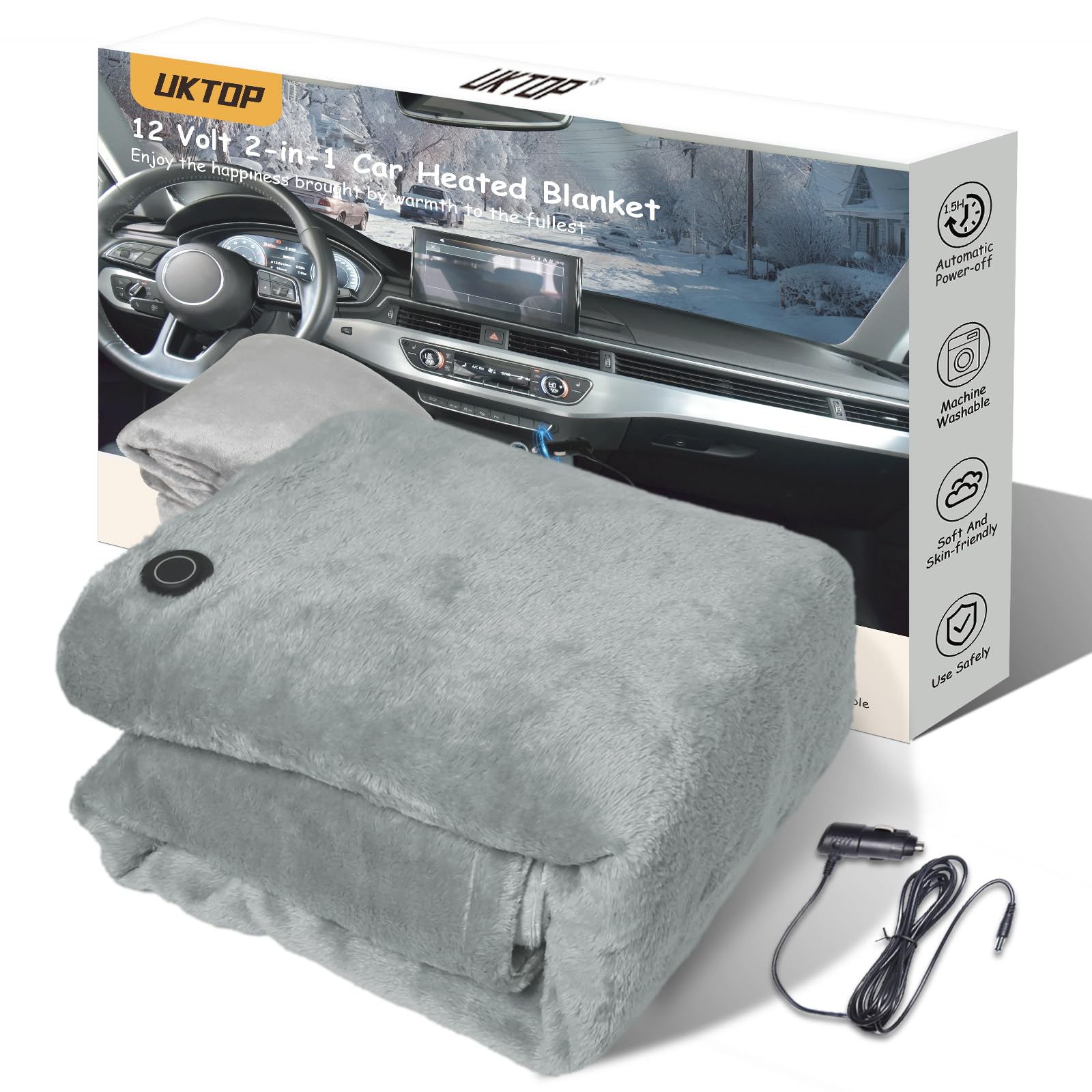 2-in-1 Wearable Car Heated Blanket