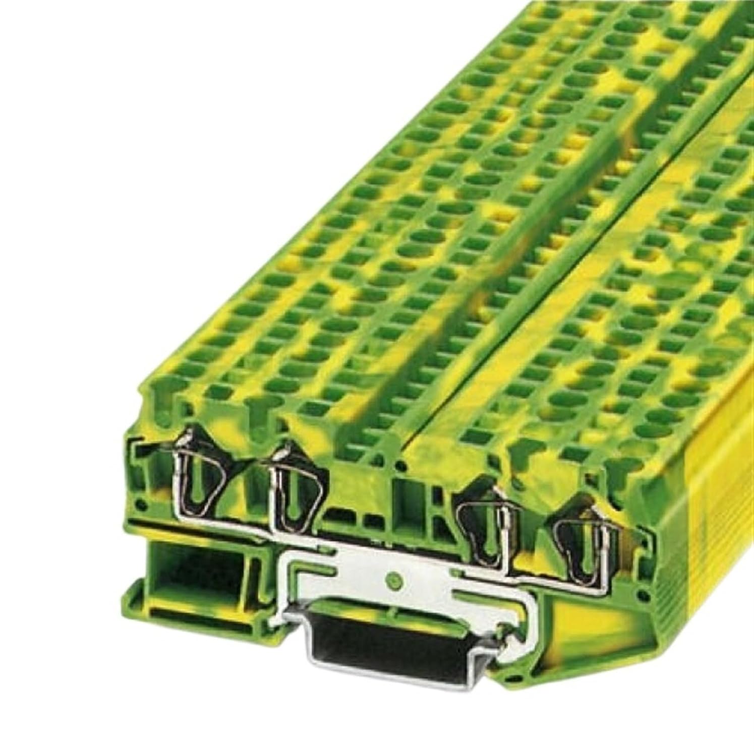 10pcs ST4-QUATTRO-PE Type Din Rail Ground Universal Spring Quick Connector United Modular Terminal Block ST4QUATTRO-PE