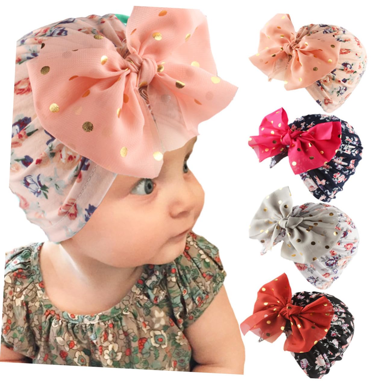 BESPORTBLE Cappello Turbante per Neonati Cappelli Estivi Cappelli A Cuffia Copricapo Avvolgente per Neonati Cuffia da Notte per Neonati Cappelli per Neonati Turbante per Neonati