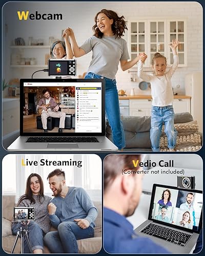 Miniatura 6 de Cámara digital, enfoque automático FHD 4K, cámara de vlogging con doble cámara de 48 MP 16X zoom digital para niños, cámara compacta con tarjeta de