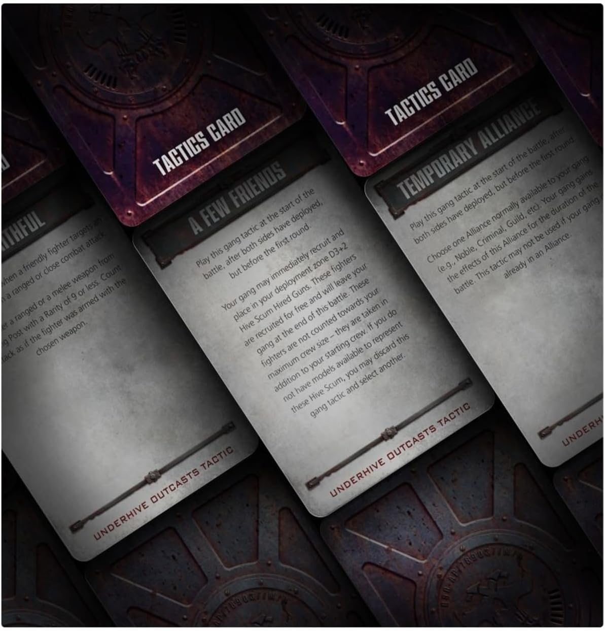 Games Workshop Necromunda: Underhive Outcasts - Gang Tactics Cards