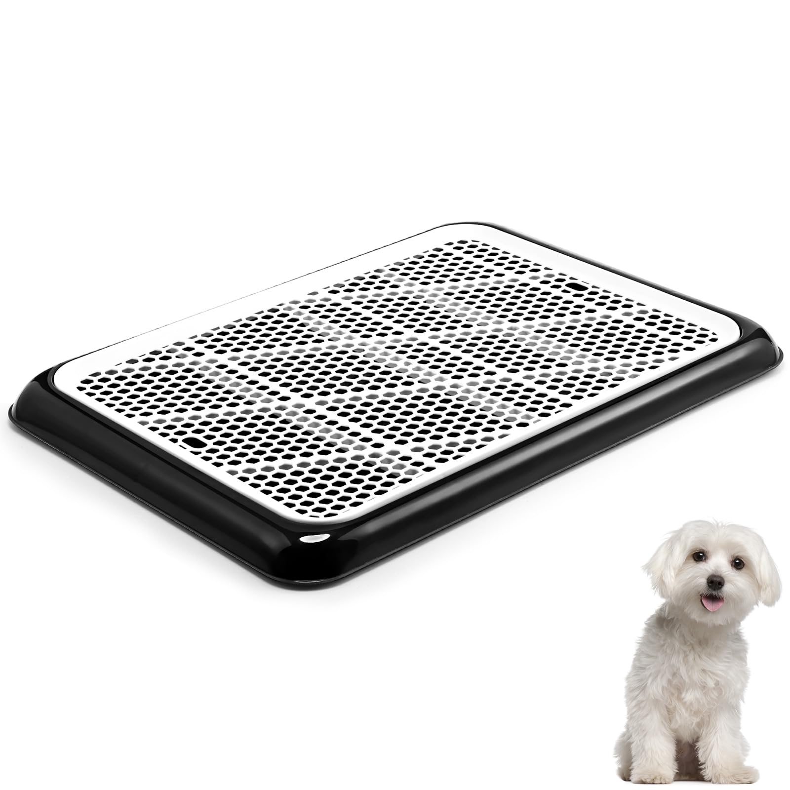 Mifoci 1 Pcs Dog Pee Pad Holder Potty Tray Portable Dog Litter Box Toilet Training for Small Medium Large Pet Puppy Indoor Outdoor