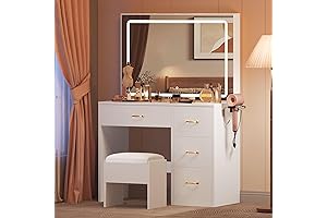 Glamorous Vanity Mirror with Lighted Elegance