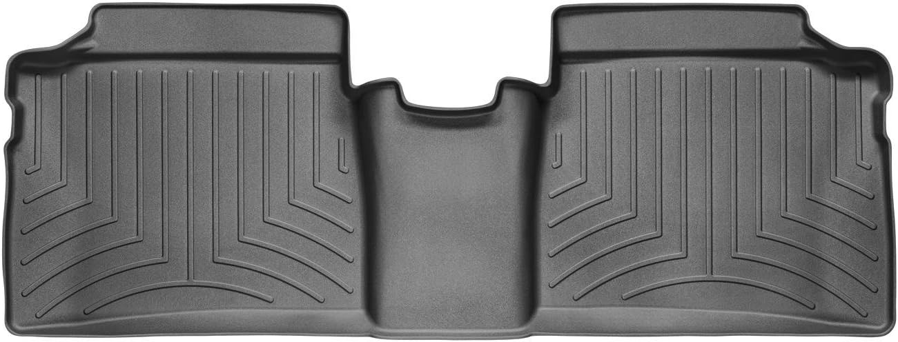WeatherTech Custom Fit FloorLiners for Toyota Prius, Prius Plug-in Hybrid, Prius - 2nd Row (442562), Black