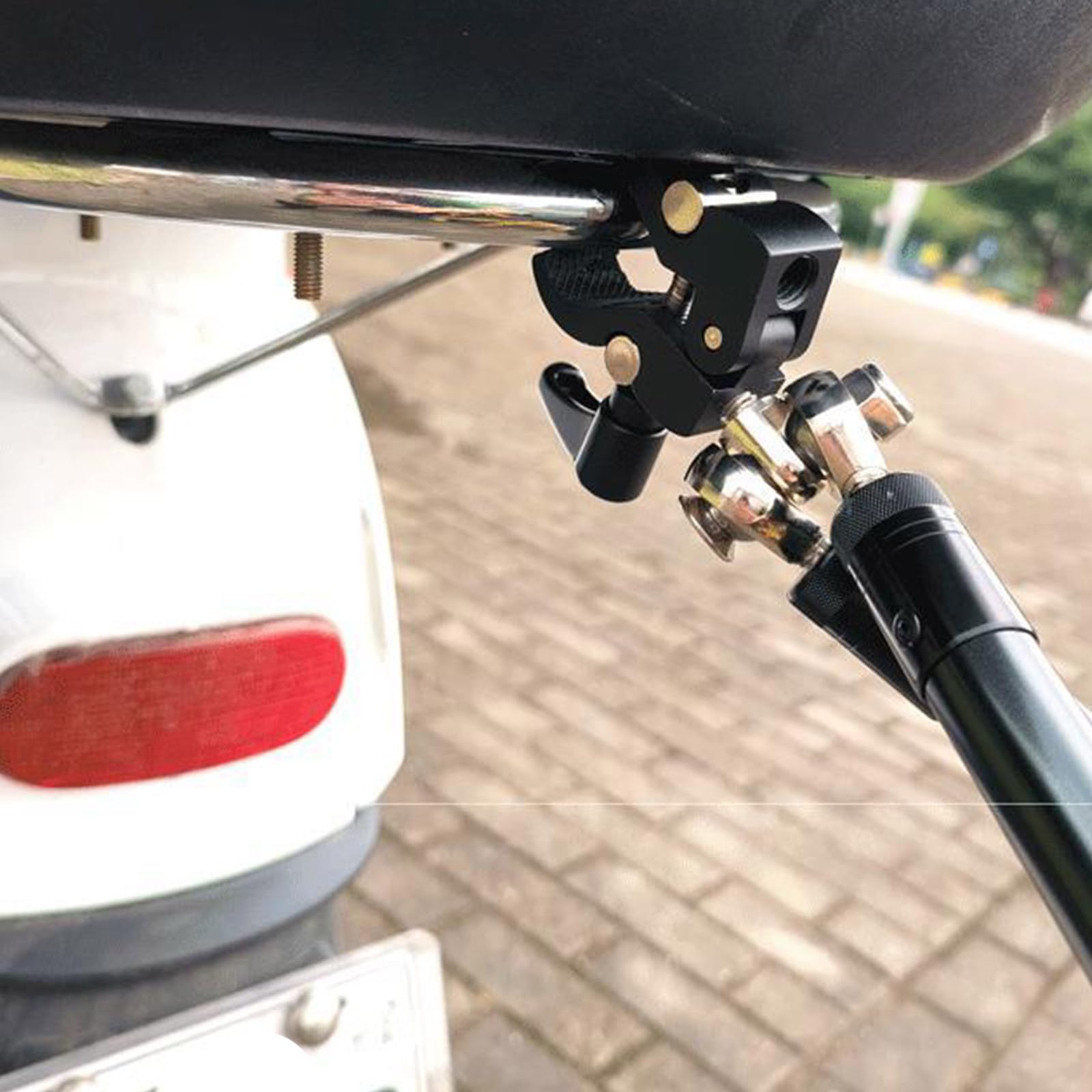 Varilla de remolque de bicicleta de aleación de alta resistencia, resistente a la familia, conector de remolque para camping, viajes