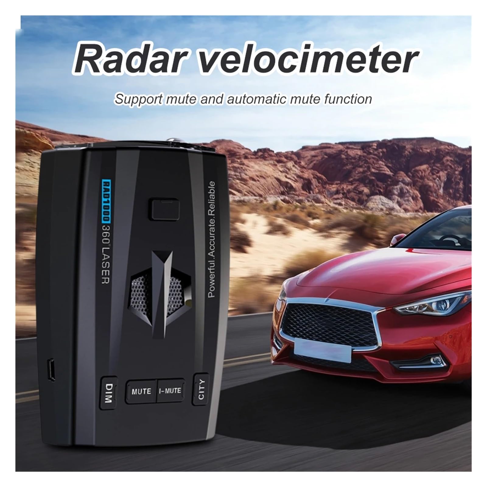 Detector Láser De Radar, Velocidad De Flujo, Monitoreo De Banda Completa, Alerta De Velocidad, Detección De Señal De Radar, Alarma, Advertencia, Accesorios For Coche
