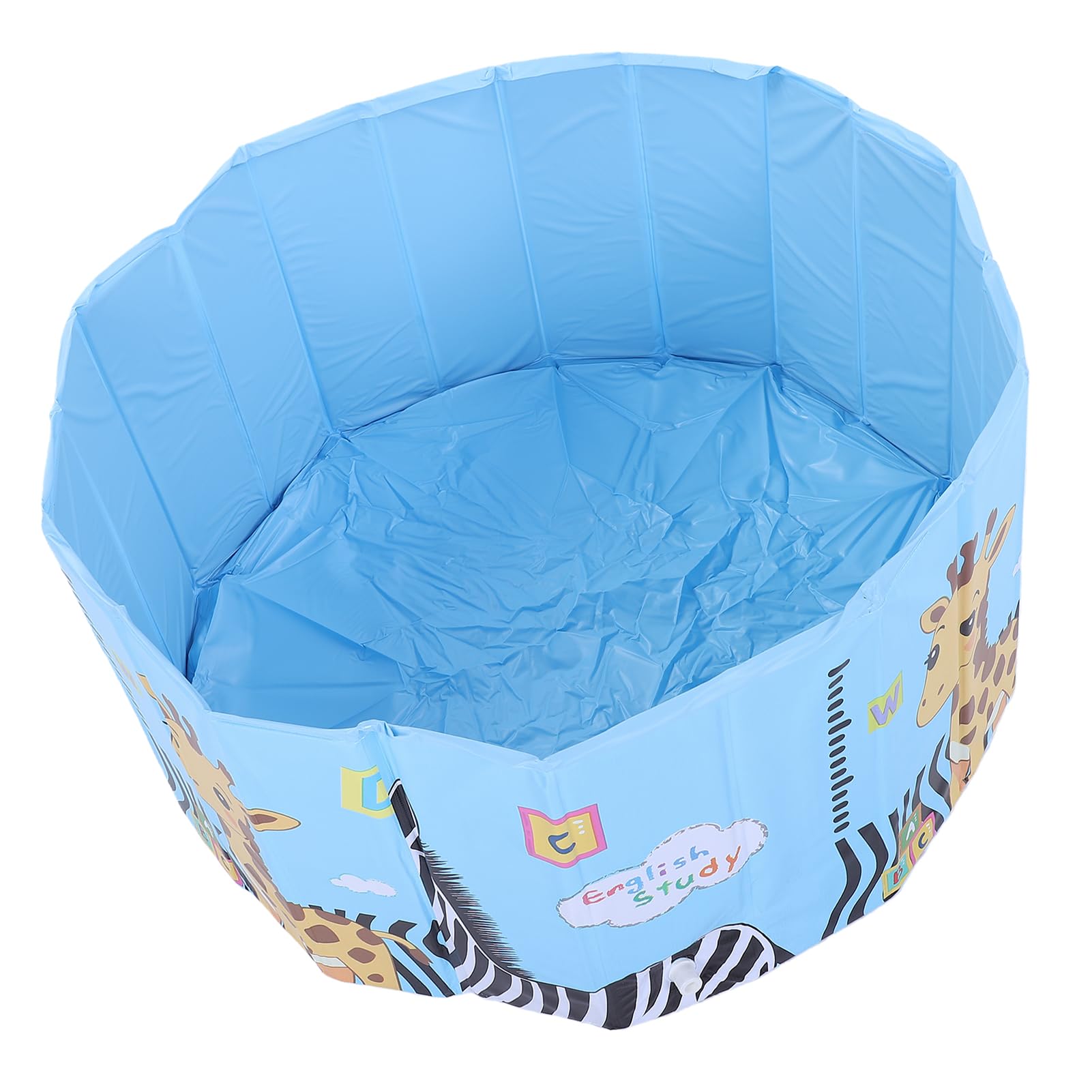 Piscina Pieghevole, Vasca da Bagno in PVC Resistente All'Acqua per Famiglia di Bambini, Piscina Fuori Terra All'aperto con Scarico Rapido, Non Necessario Gonfiaggio (35,4 ksakh.4 x17.hen)