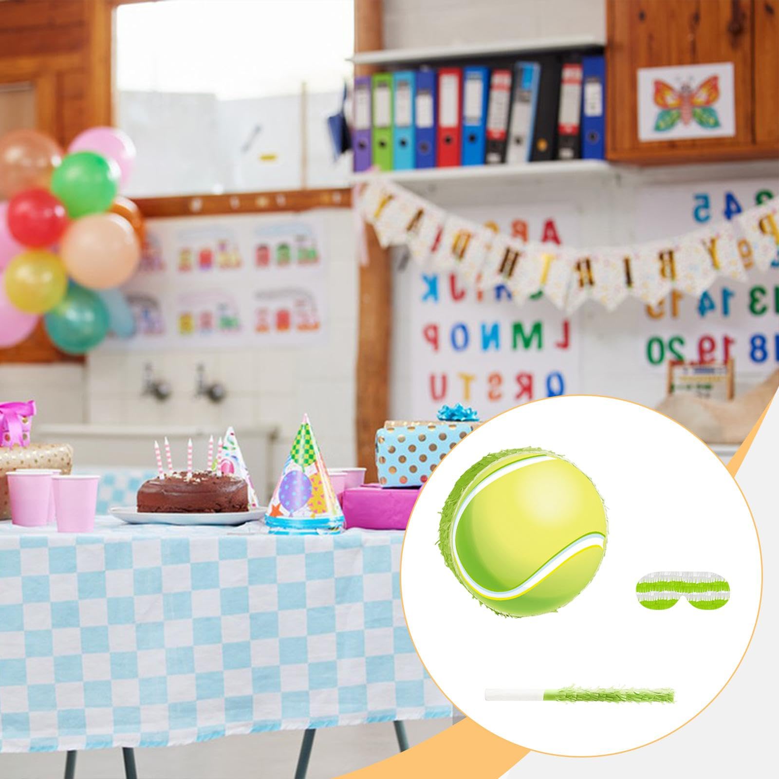 Decoración, Fácil de Montar, Decoración de Cumpleaños Infantil, Confeti, Temática Deportiva, Artículos para Fiestas Escolares