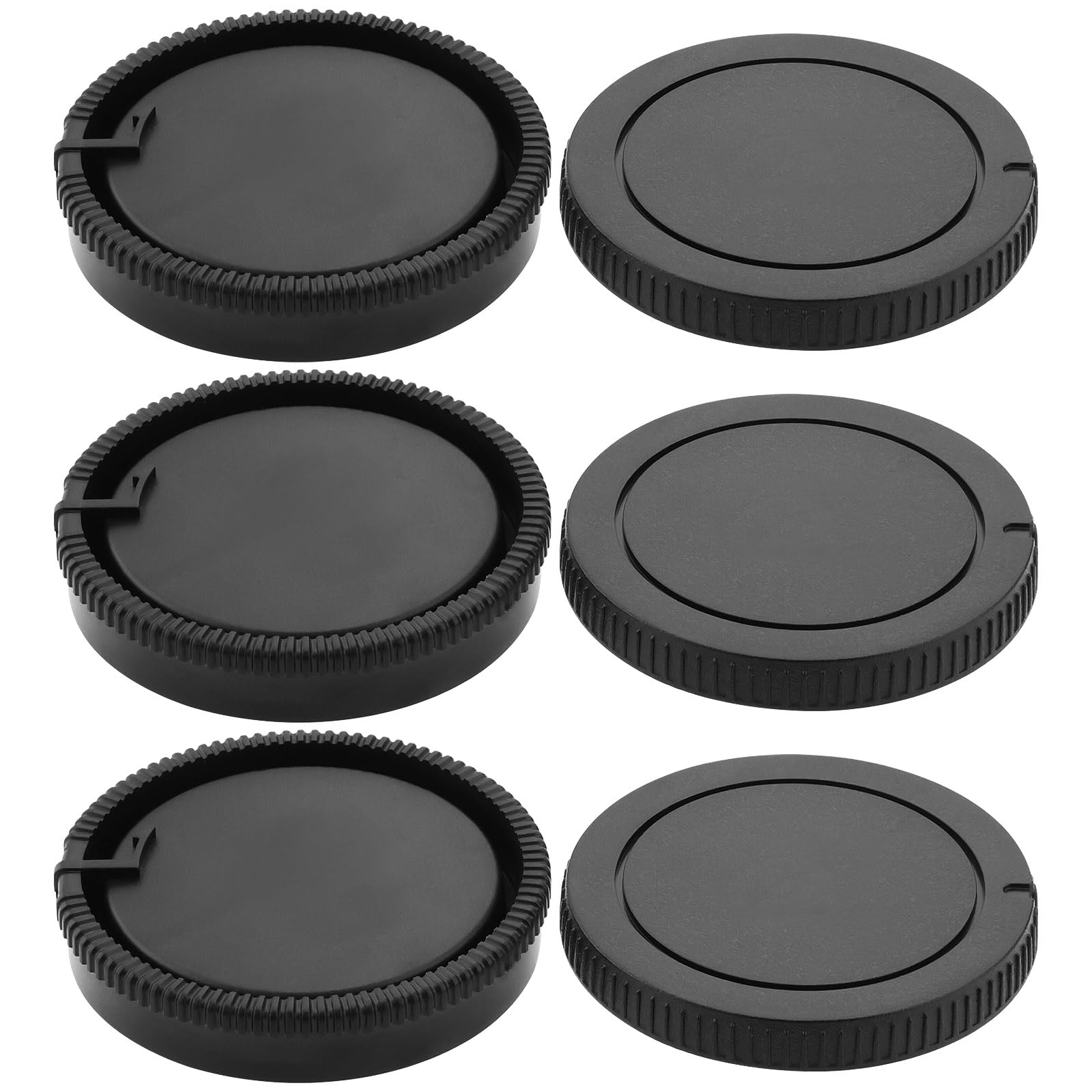 SING F LTD 3 Sets Plastic Body Cap and Rear Lens Cap 64.5 x 19.2mm Compatible with Sony A100 A200 A230 A290 Compatible with Minolta AF Black