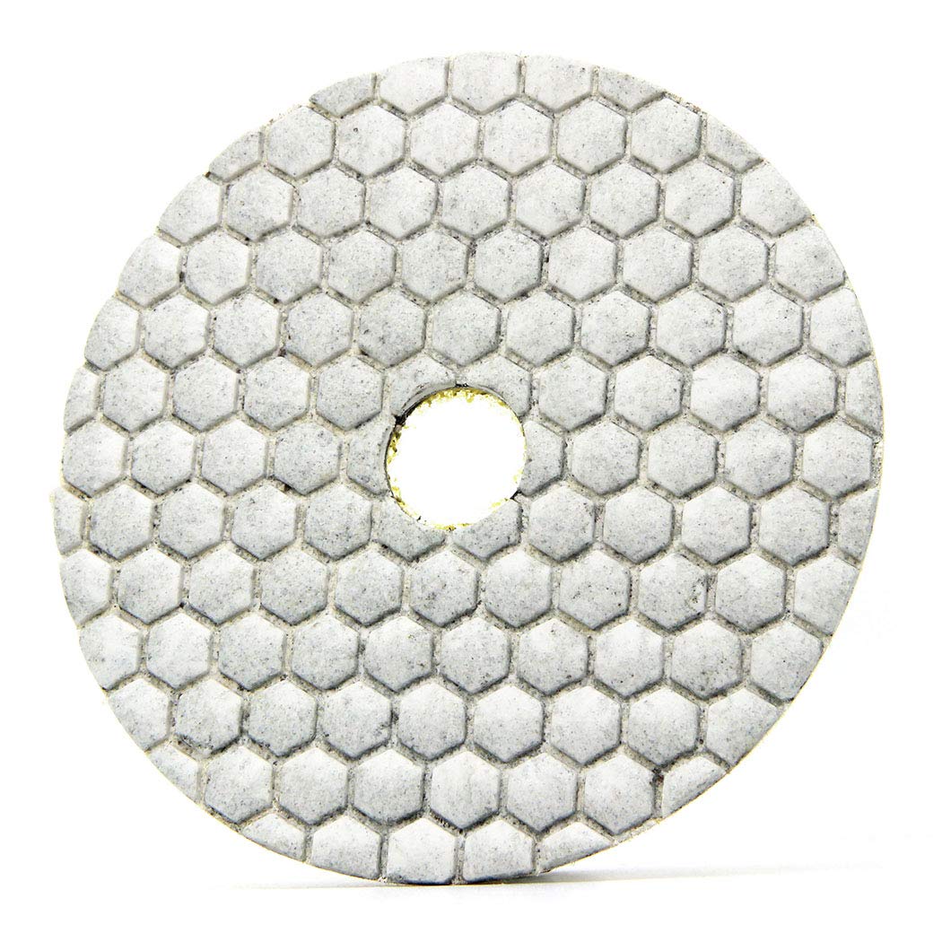 Dry or Wet 4" Diamond Polishing Pads 8 Pcs Set for Granite Concrete Marble (Grits 30-3000)