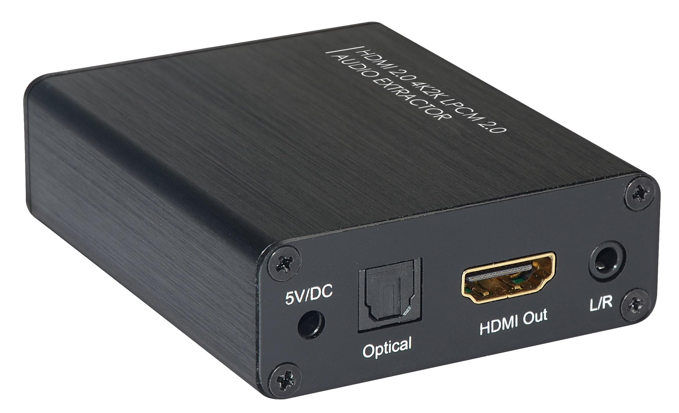 Techly 025749 Estrattore Audio LPCM 2CH da HDMI 4K 60Hz YUV4:4:4 Nero