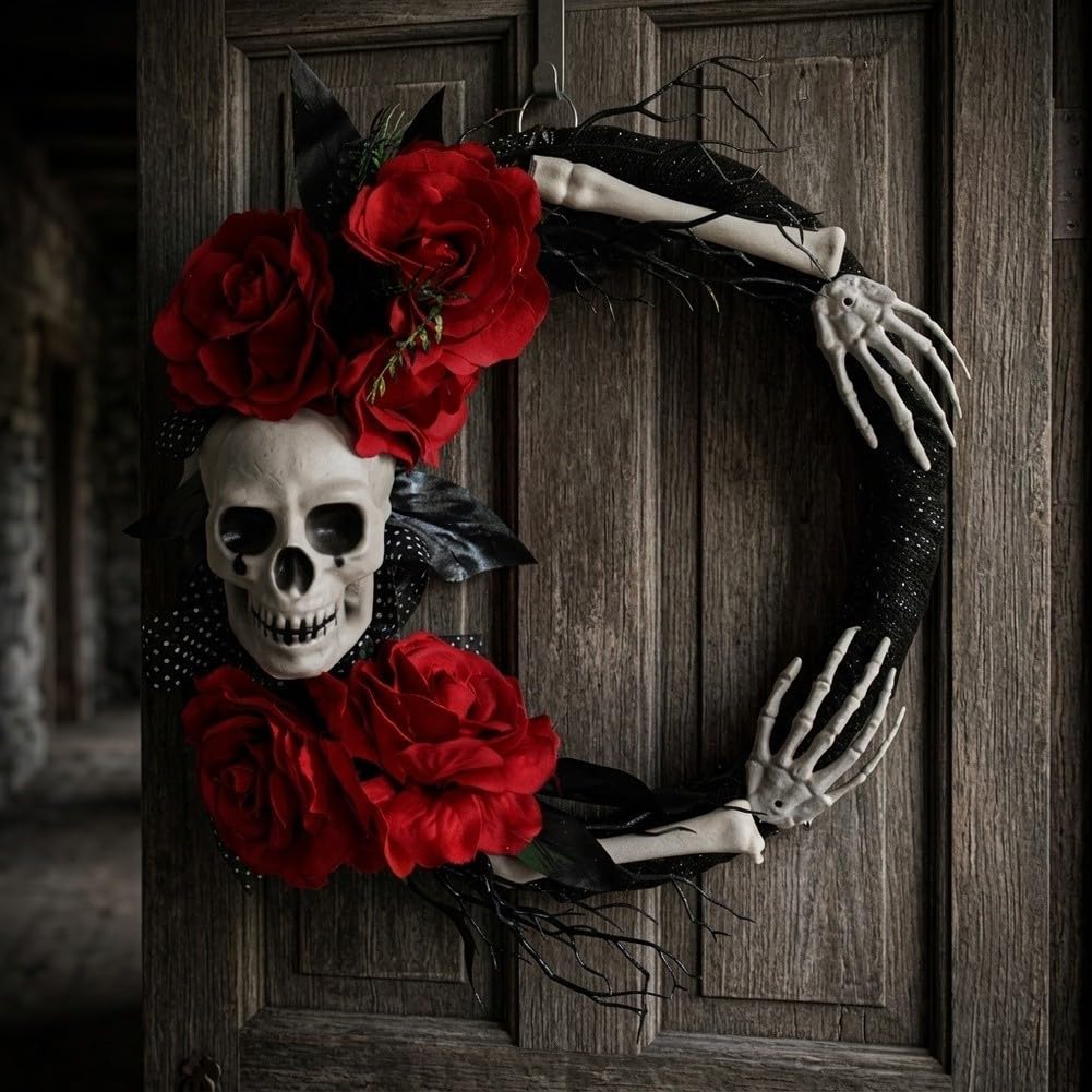 Halloween per decorazione ghirlanda scheletro plastica rami secchi