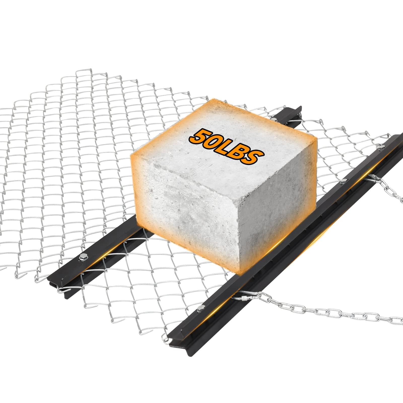 Kettenegge 1,8 m x 1,5 m für ATV/UTV/Traktor – Bodenbearbeitung Rasenpflege