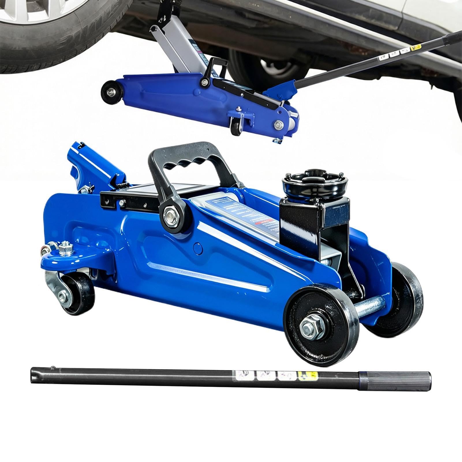 Cric Hydraulique Voiture Double Pompe Renforcée avec Pédale