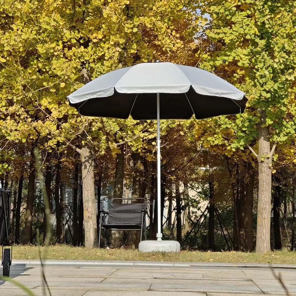 Parasol plażowy regulowana wysokość wodoodporny zewnętrzny patio 5,5 7 8 2,6 m okrągły ochrona przed promieniowaniem UV basen ogród wakacje
