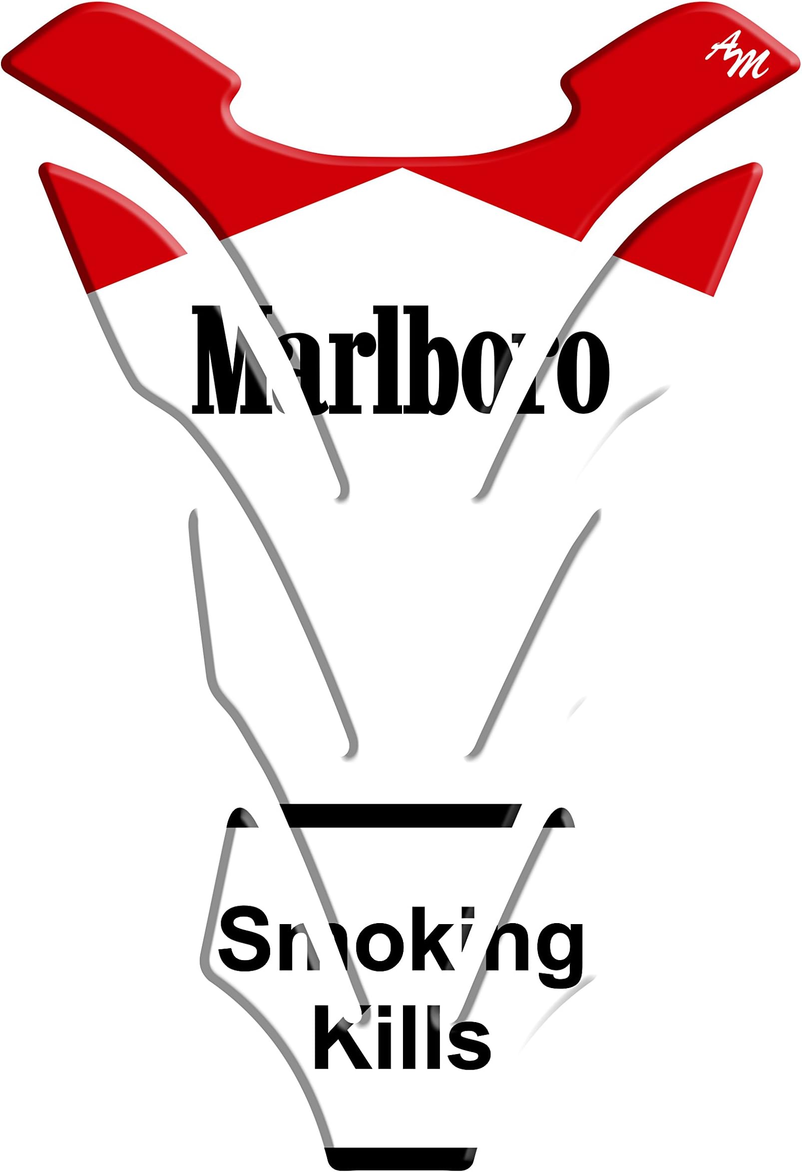TANKPAD Resin TANKPAD 3D Effect Adhesive Sticker - 3D Tank Pad Compatible 3D Marlboro