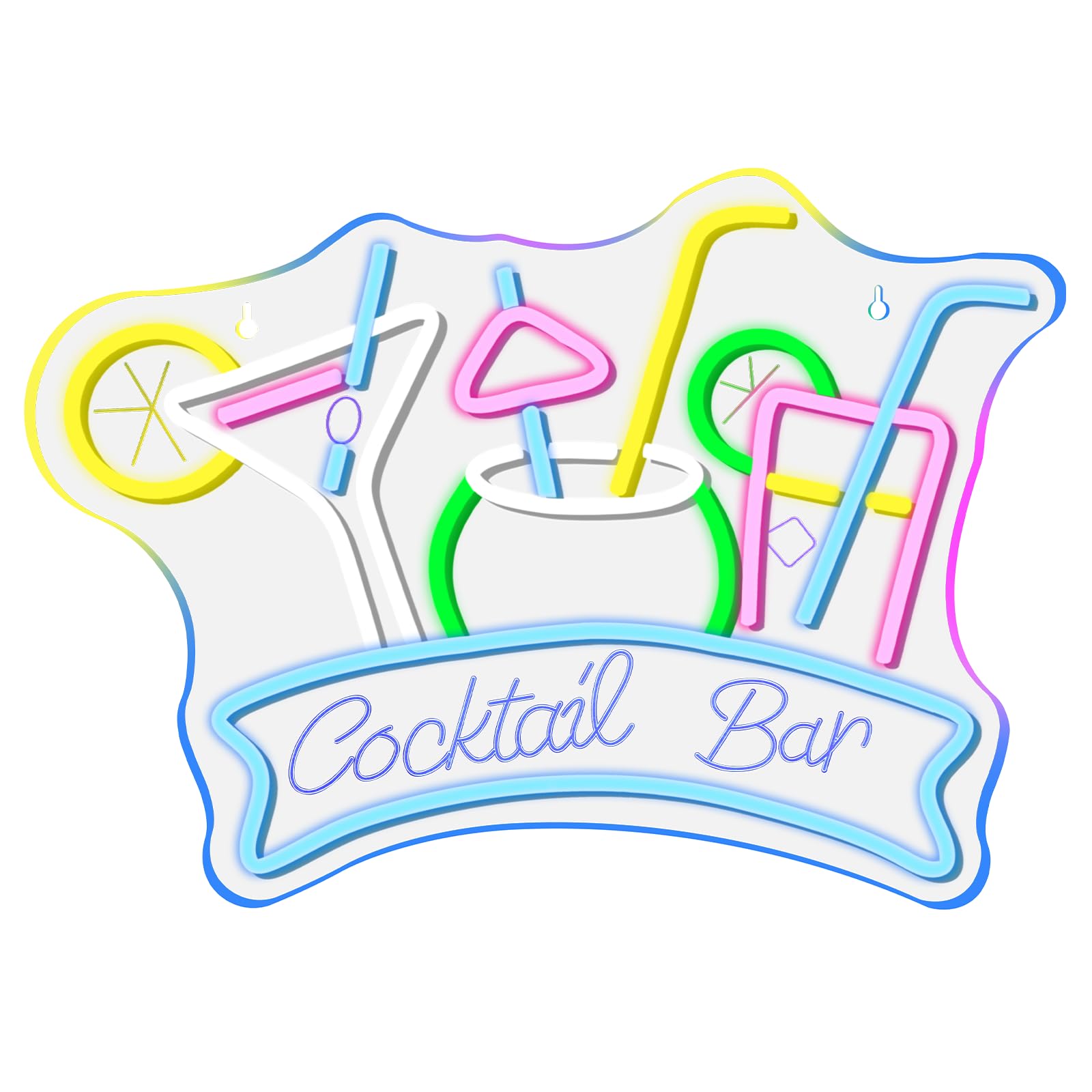 ineonlife Cocktail Bar Neon Led,Bar Luces Neon Utilizados Para La Decoración De Paredes,Letrero Led Para Decoraciones De Bars,Pub,Fiesta,Club,Sala