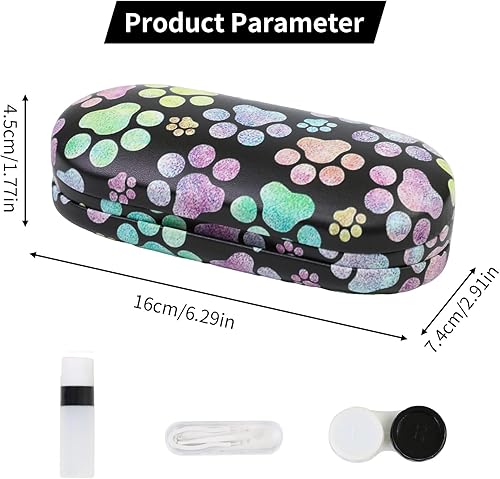 Miniatura 6 de Estuche 2 en 1 para lentes de contacto y estuche para lentes de contacto para mujeres, hombres, niños, carcasa rígida de doble cara, soporte de