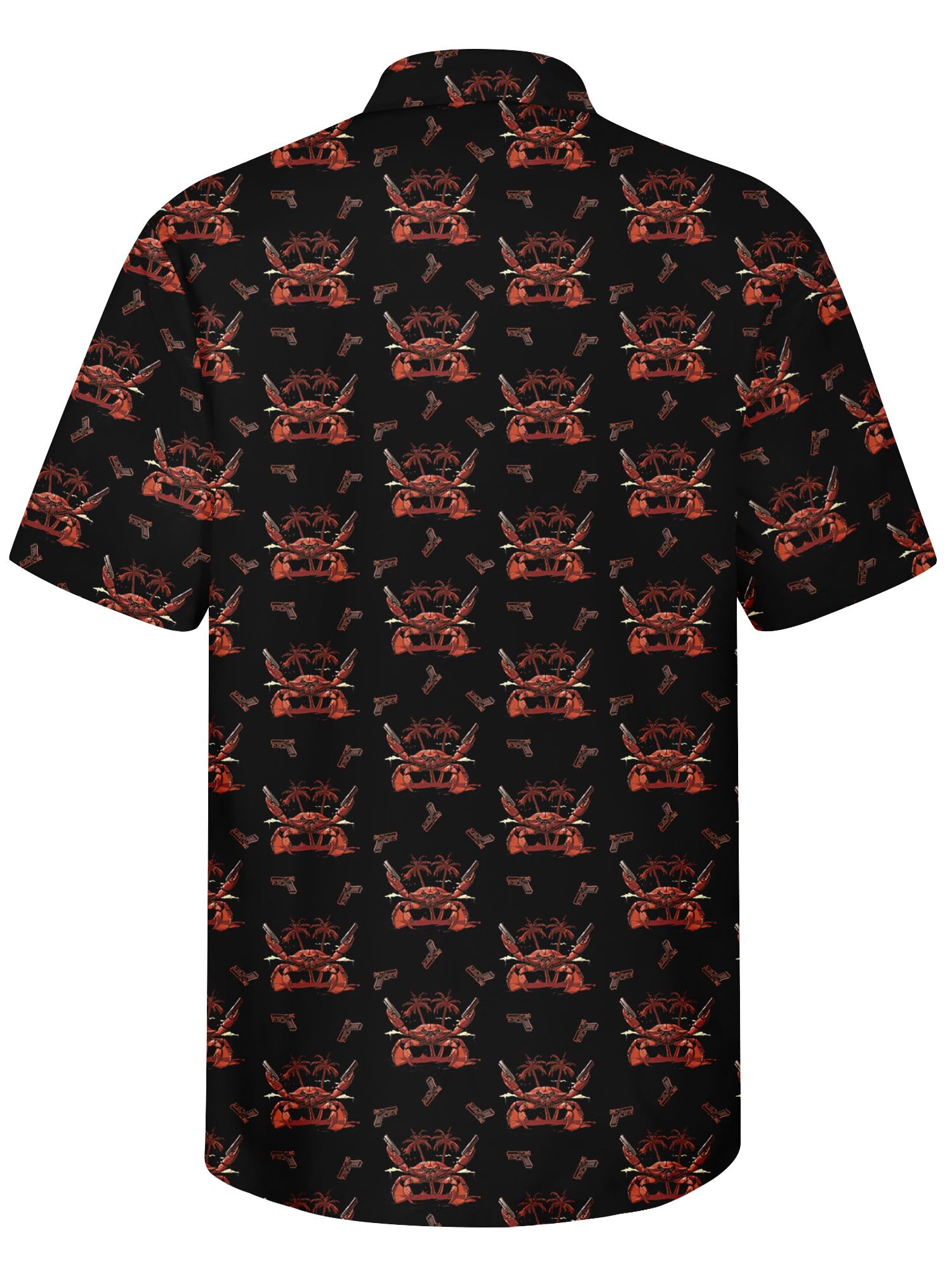 HIVICHI Divertente camicia hawaiana da uomo stampa novità grafica folle button down estate spiaggia vacanze feste Aloha camicie