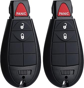 MechanMagic Anahtarl k FOBIK Yedek Dodge Ram 1500 2500 3500 2009 2010 2011 2012 Journey Challenger Grand Caravan Chrysler Kasaba ve  lke Jeep Grand Cherokee Komutan  Anahtars z Giri  Uzaktan Kumanda
